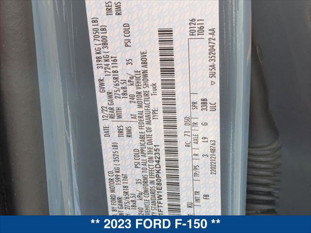 Certified 2023 Ford F150 XLT w/ Equipment Group 302A High image 24