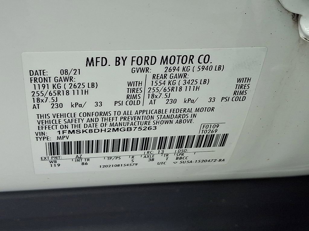 Certified 2021 Ford Explorer XLT AWD/4WD image 27