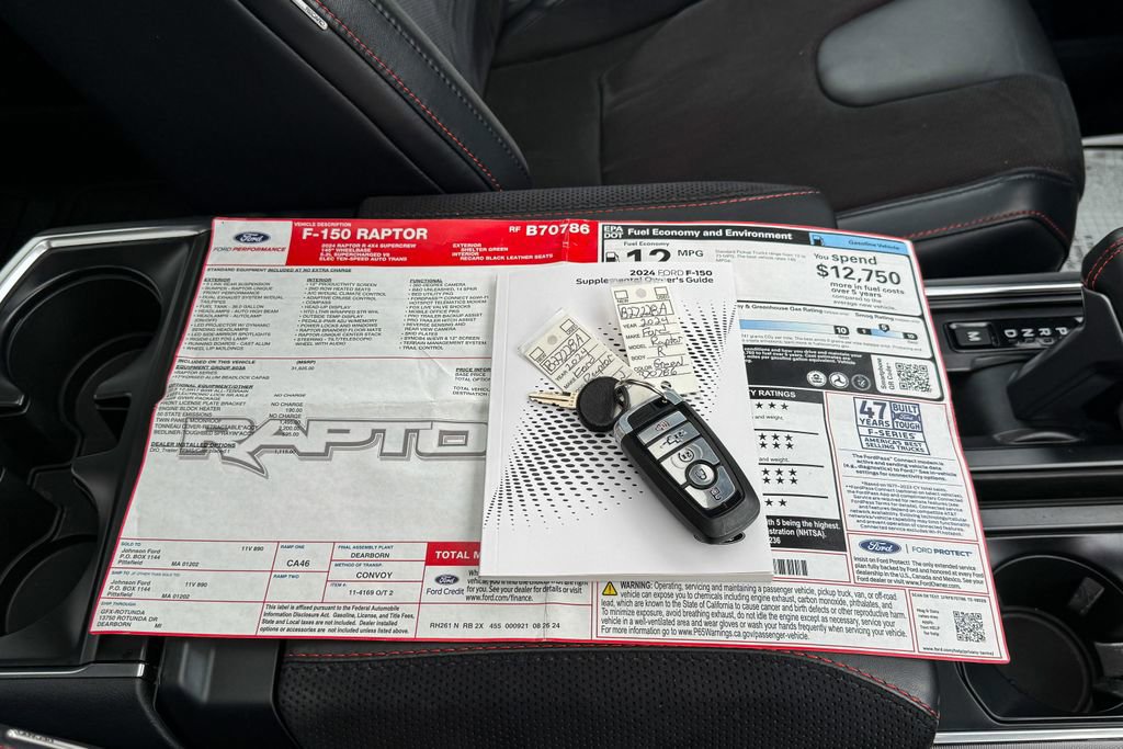 Certified 2024 Ford F150 Raptor w/ Equipment Group 803A Raptor R image 58