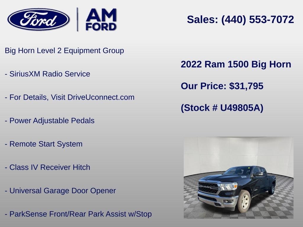 Used 2022 RAM 1500 Big Horn AWD/4WD image 33