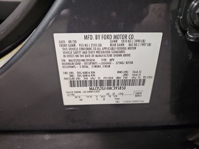 Certified 2021 Ford EcoSport SE FWD image 31