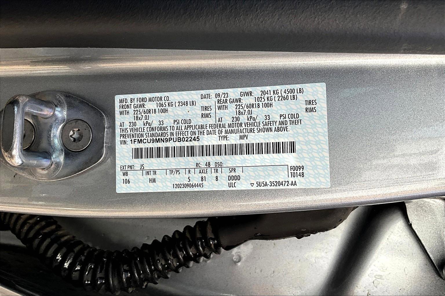 Certified 2023 Ford Escape ST-Line w/ Tech Pack #1 image 15