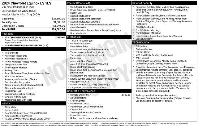 Used 2024 Chevrolet Equinox LS w/ LS Convenience Package FWD image 6