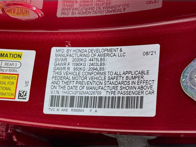 Used 2021 Honda Accord Touring image 37