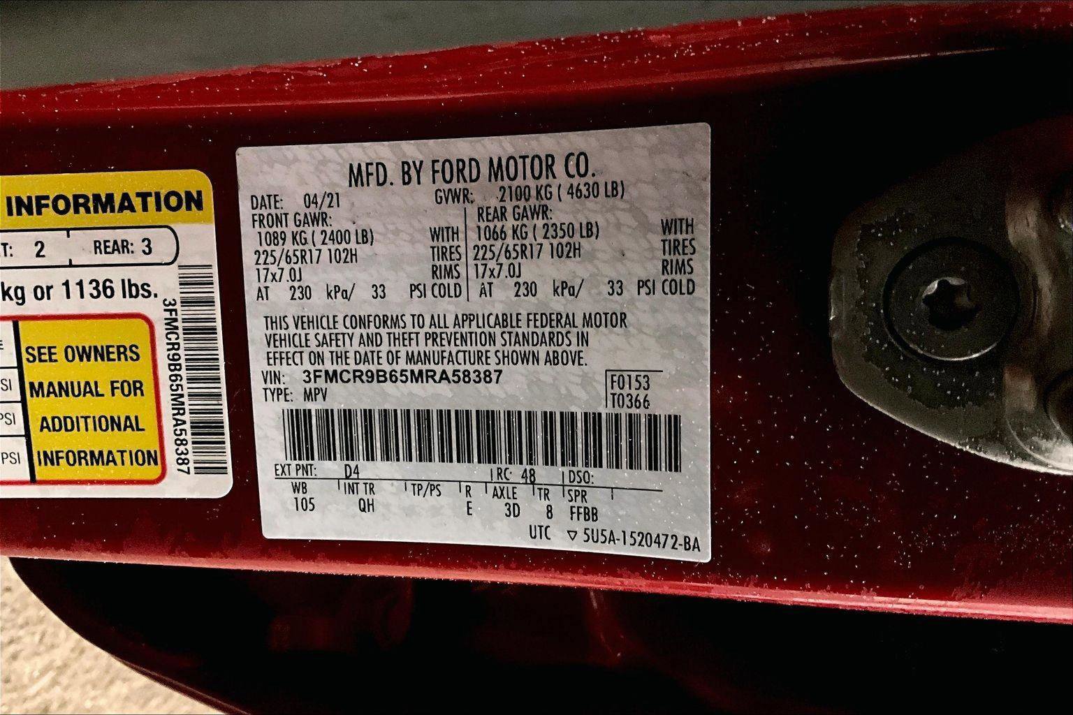 Certified 2021 Ford Bronco Sport Big Bend image 32