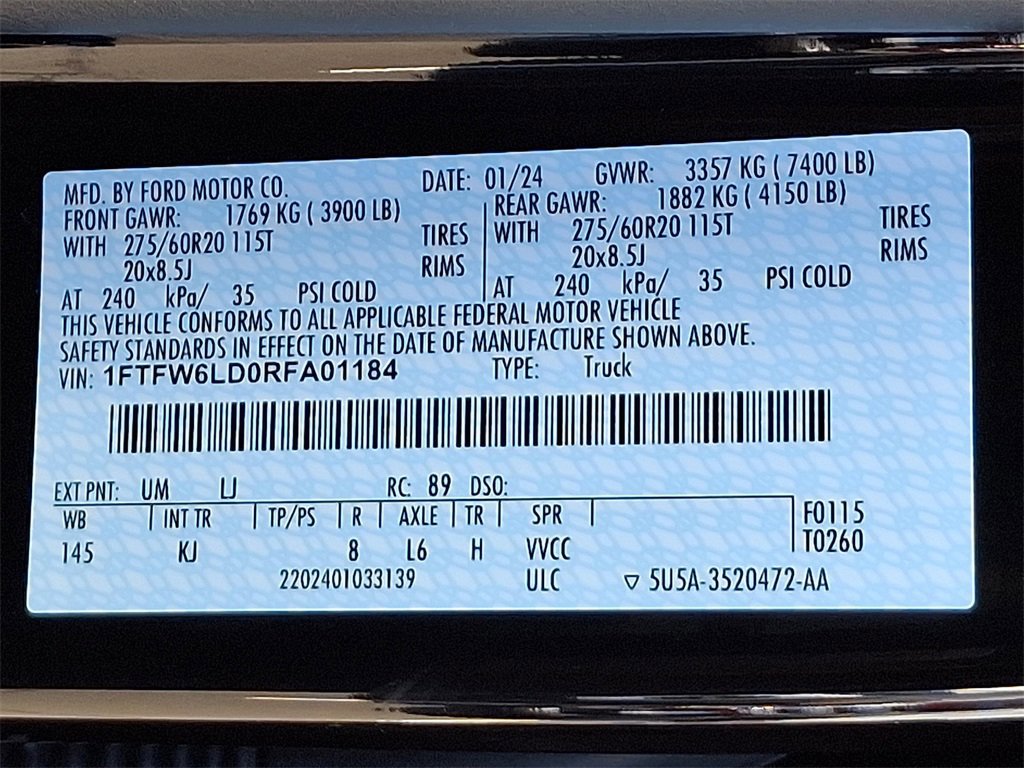 Certified 2024 Ford F150 King Ranch w/ FX4 Off-Road Package image 29