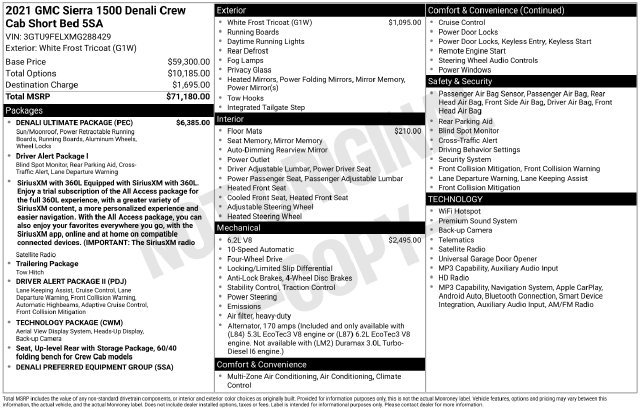 Used 2021 GMC Sierra 1500 Denali w/ Denali Ultimate Package AWD/4WD image 28