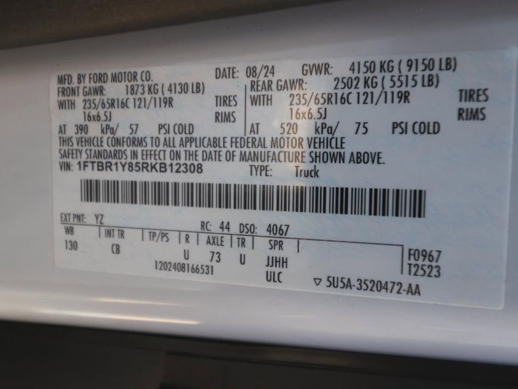 Certified 2024 Ford Transit 250 Low Roof w/ Exterior Upgrade Package image 25