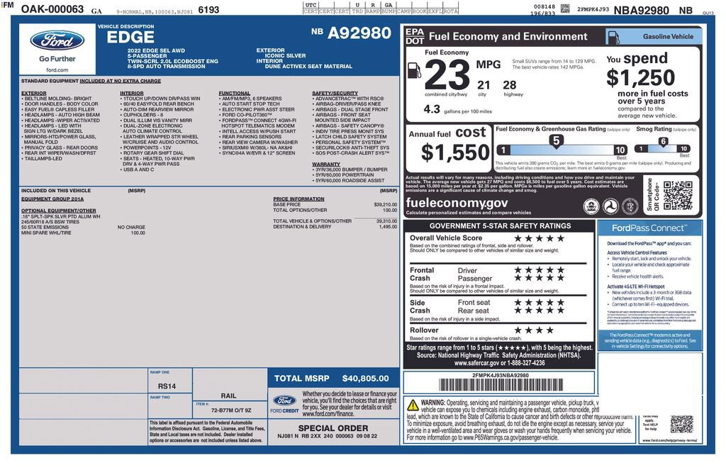 Certified 2022 Ford Edge SEL image 9