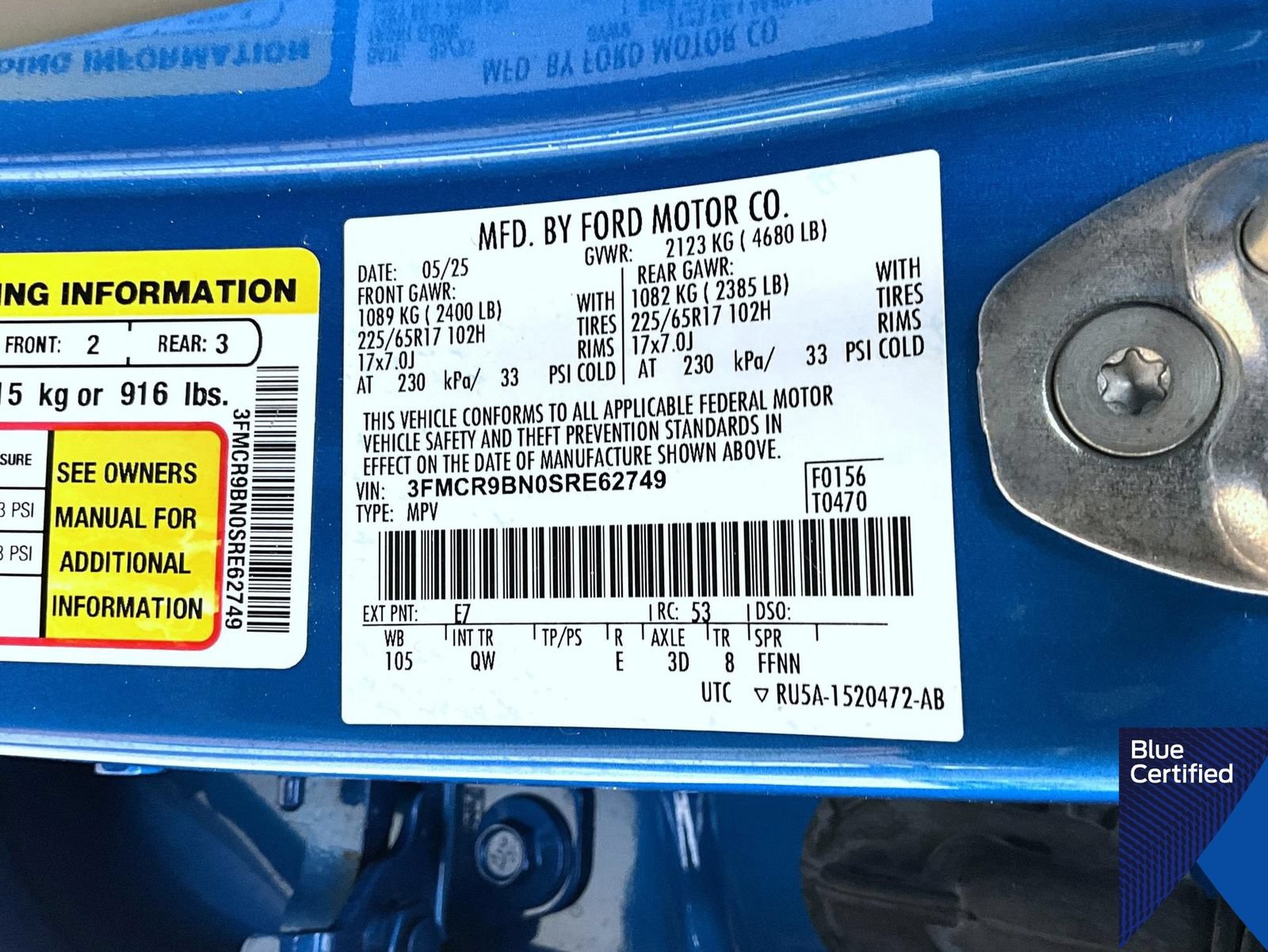 Certified 2025 Ford Bronco Sport Big Bend AWD/4WD image 27