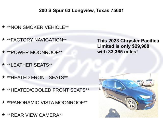 Used 2023 Chrysler Pacifica Limited w/ Uconnect Theater Family Group image 20