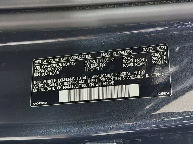 Used 2022 Volvo XC90 T6 Inscription w/ Advanced Package AWD/4WD image 40