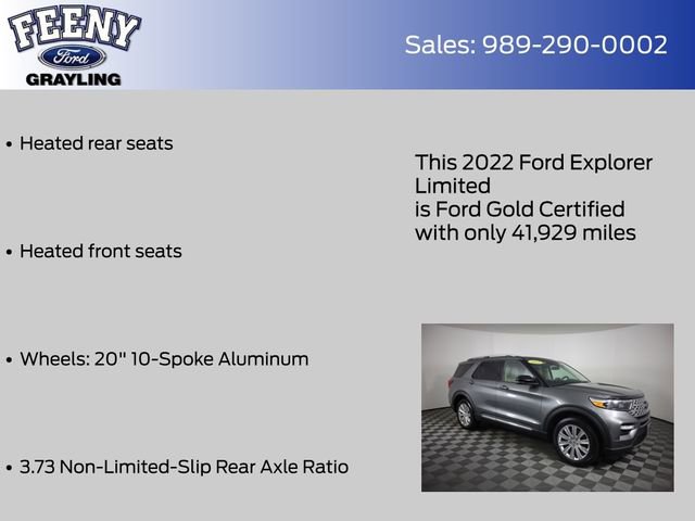 Certified 2022 Ford Explorer Limited AWD/4WD image 27