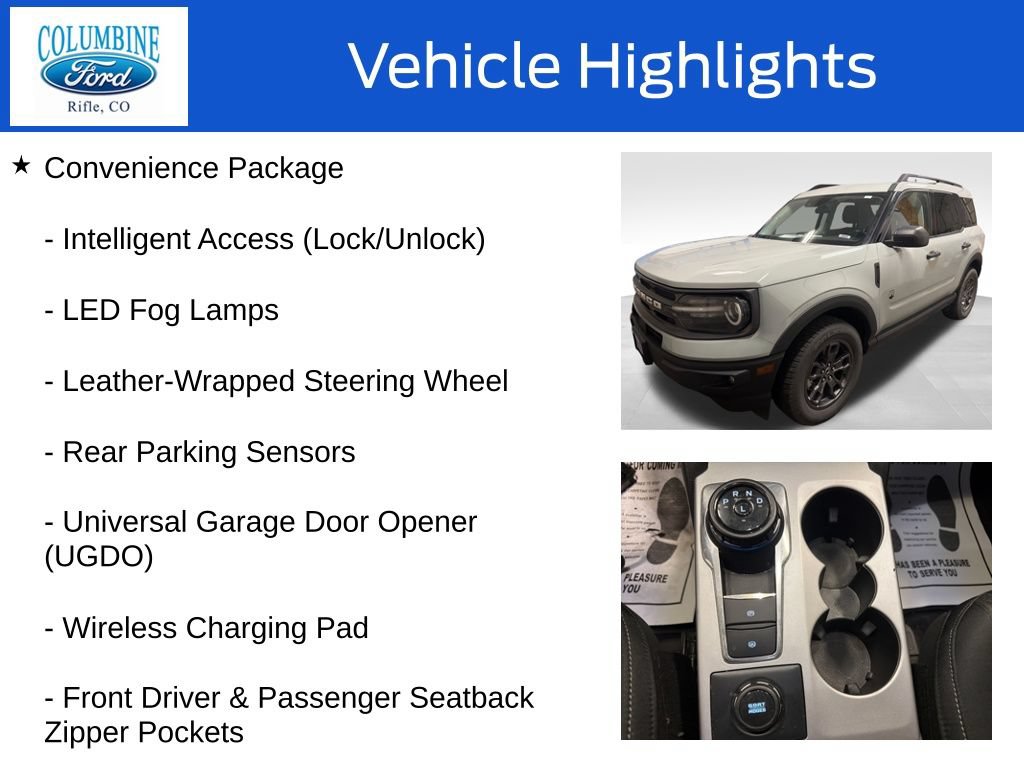 Certified 2022 Ford Bronco Sport Big Bend w/ Convenience Package AWD/4WD image 8