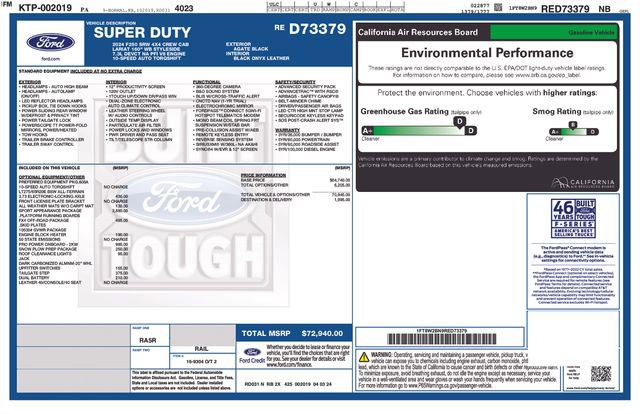 Certified 2024 Ford F250 Lariat w/ Sport Appearance Package AWD/4WD image 9