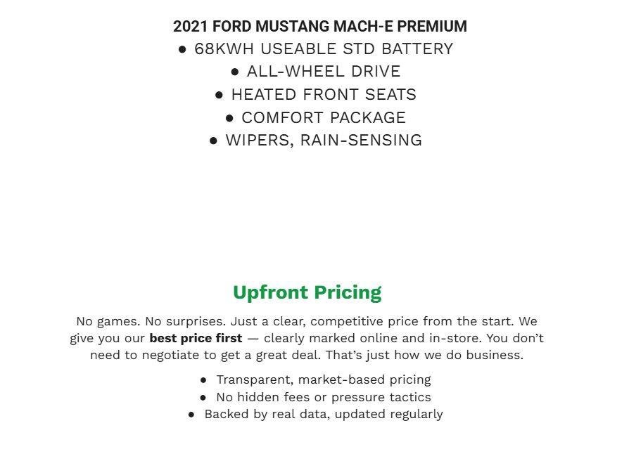 Certified 2021 Ford Mustang Mach-E Premium AWD/4WD image 2