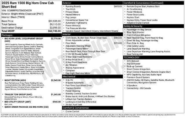 Used 2025 RAM 1500 Big Horn AWD/4WD image 13