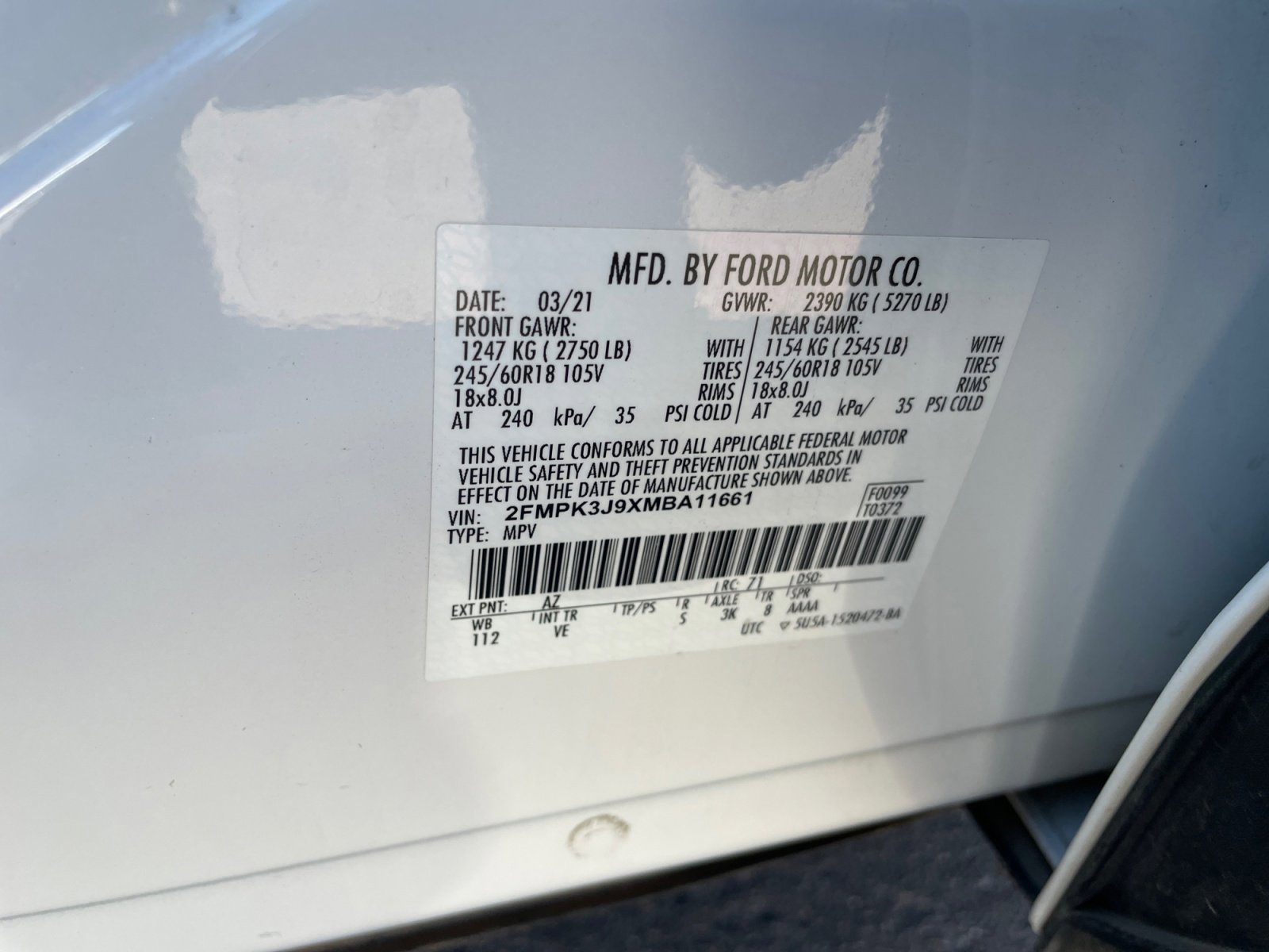 Certified 2021 Ford Edge SEL w/ Convenience Package image 34