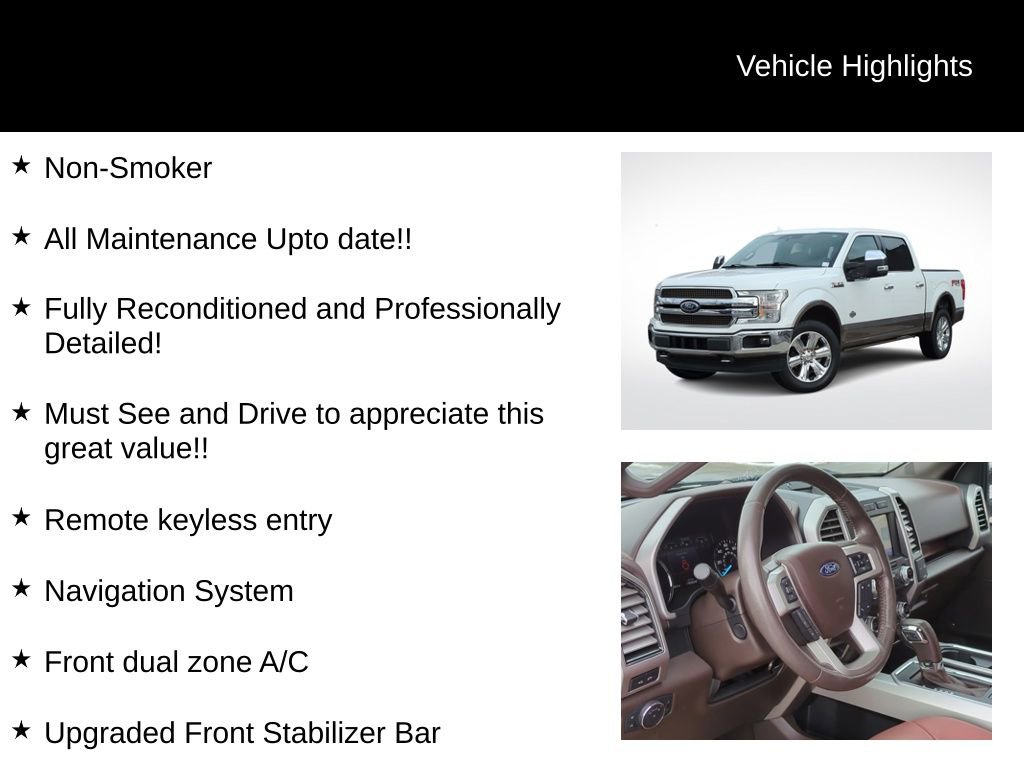 Certified 2020 Ford F150 King Ranch w/ Equipment Group 601A Luxury image 31