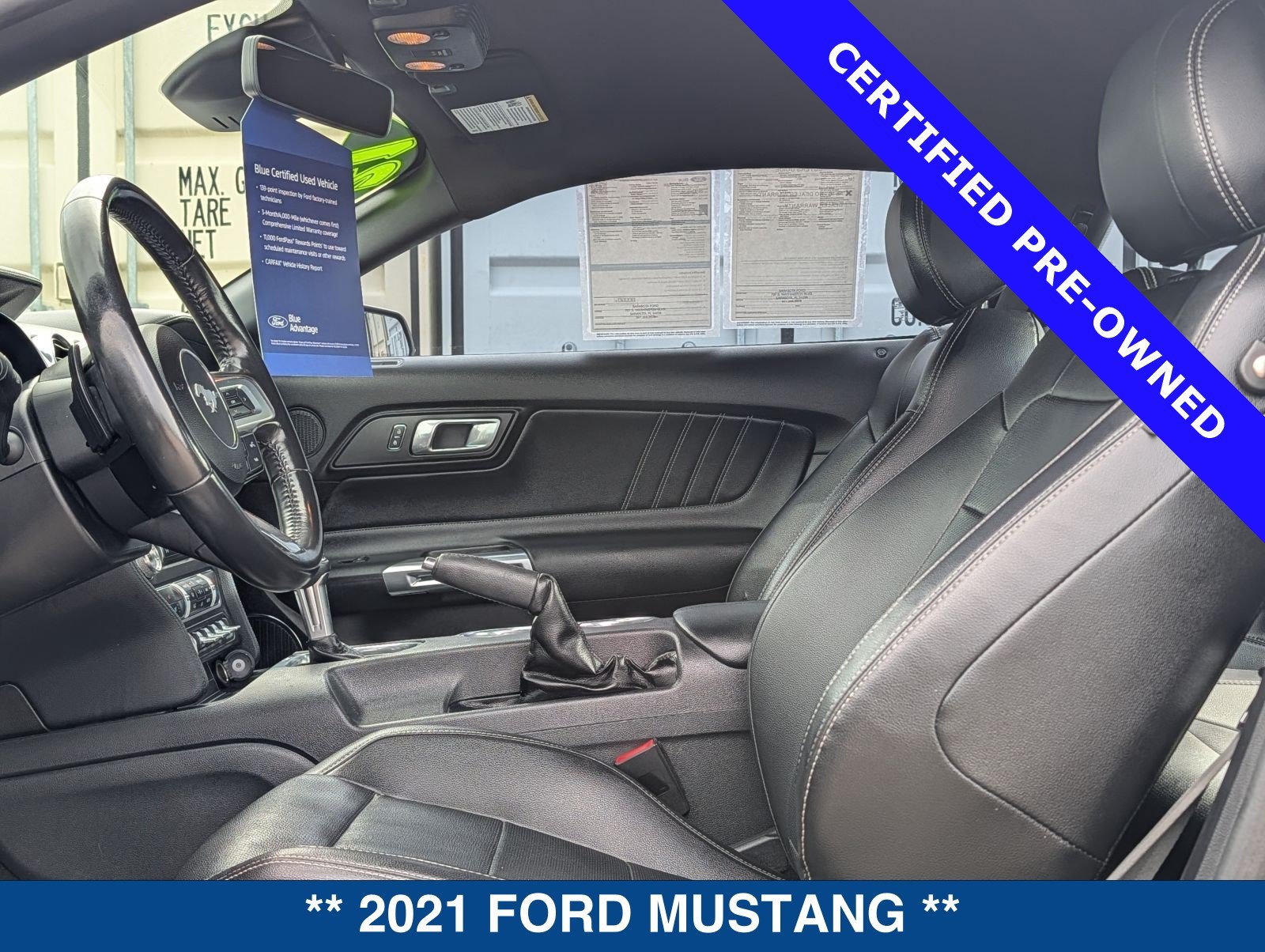 Certified 2021 Ford Mustang Premium w/ Black Accent Package RWD image 17