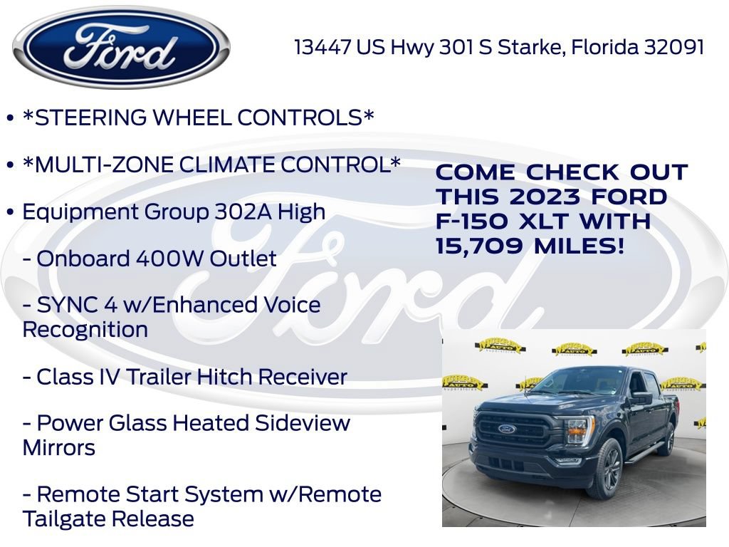 Certified 2023 Ford F150 XLT w/ Equipment Group 302A High AWD/4WD image 17