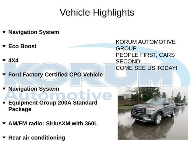 Certified 2025 Ford Explorer Active AWD/4WD image 4