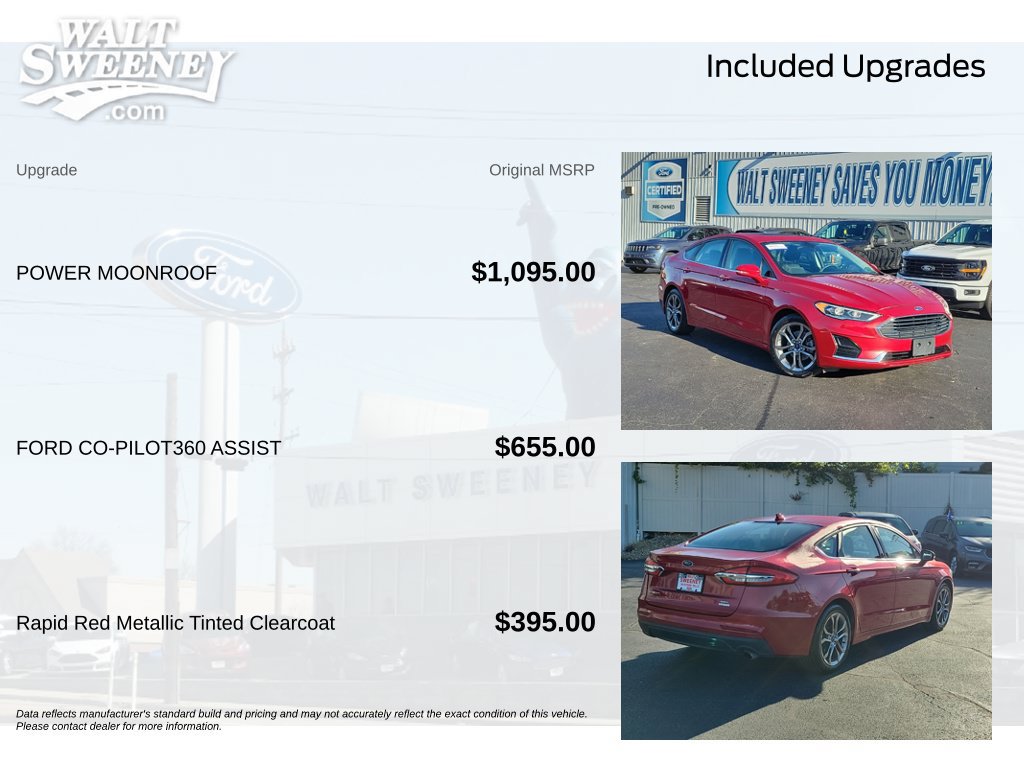 Certified 2020 Ford Fusion SEL FWD image 12