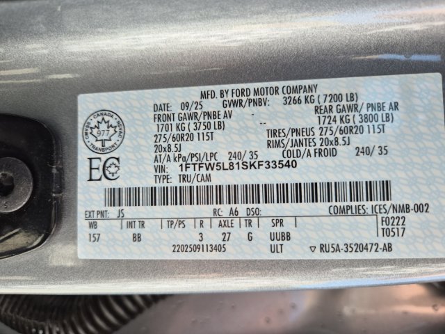 Certified 2025 Ford F150 Lariat AWD/4WD image 25