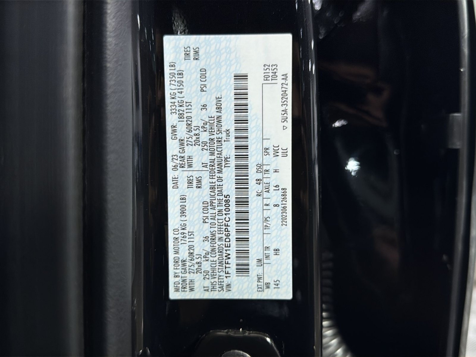 Certified 2023 Ford F150 Lariat w/ Equipment Group 502A High AWD/4WD image 39