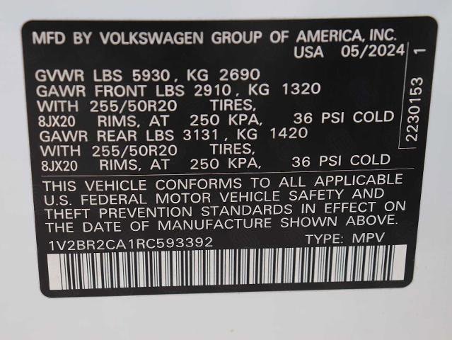 Used 2024 Volkswagen Atlas SEL image 39