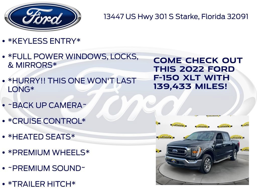 Certified 2022 Ford F150 XLT w/ Equipment Group 302A High AWD/4WD image 12