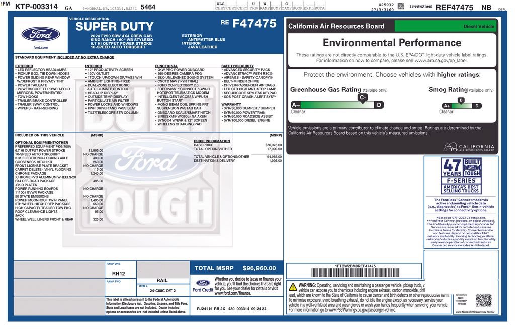 Certified 2024 Ford F250 King Ranch w/ Chrome Package AWD/4WD image 44