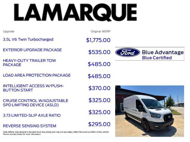 Certified 2023 Ford Transit 250 Medium Roof w/ Exterior Upgrade Package RWD image 10