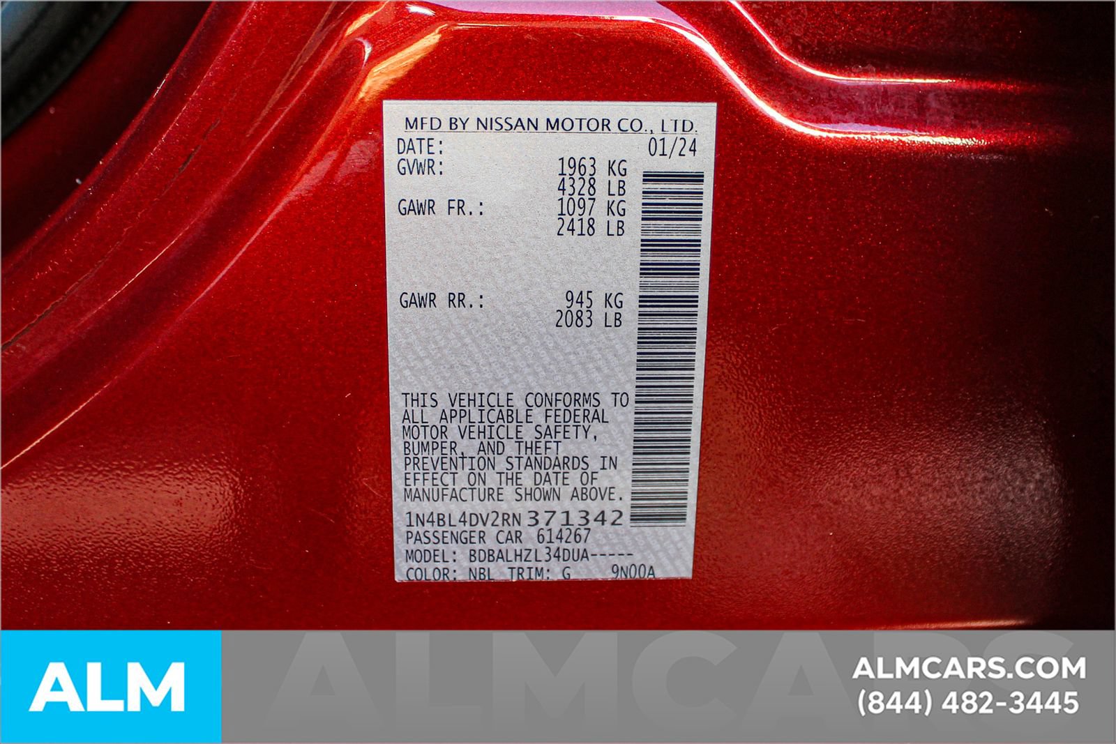 Used 2024 Nissan Altima 2.5 SV FWD image 39