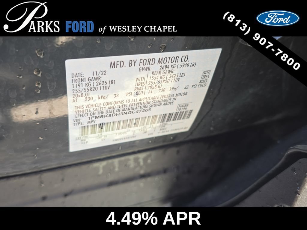 Certified 2022 Ford Explorer XLT w/ Equipment Group 202A AWD/4WD image 36