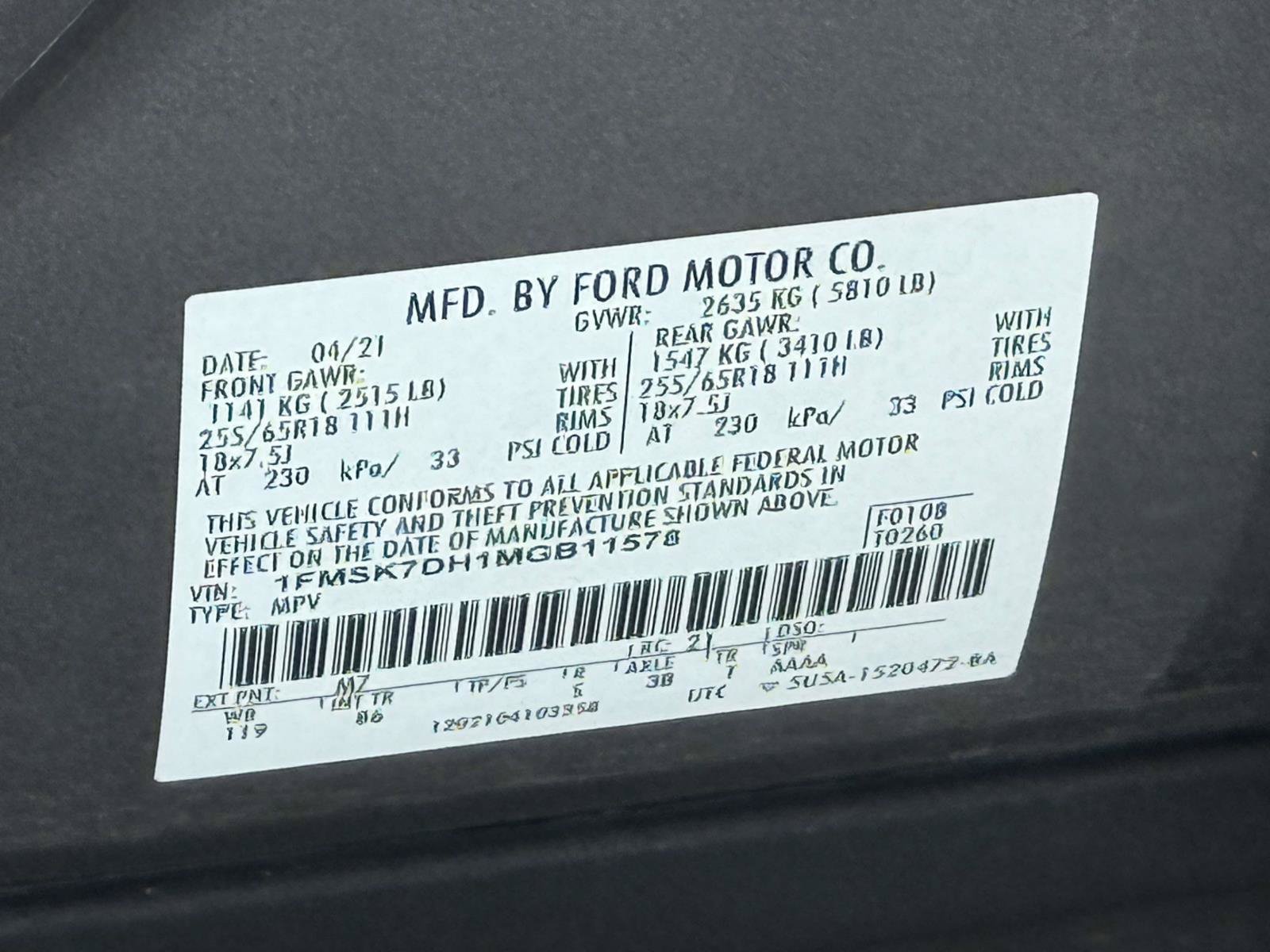 Certified 2021 Ford Explorer XLT RWD image 32