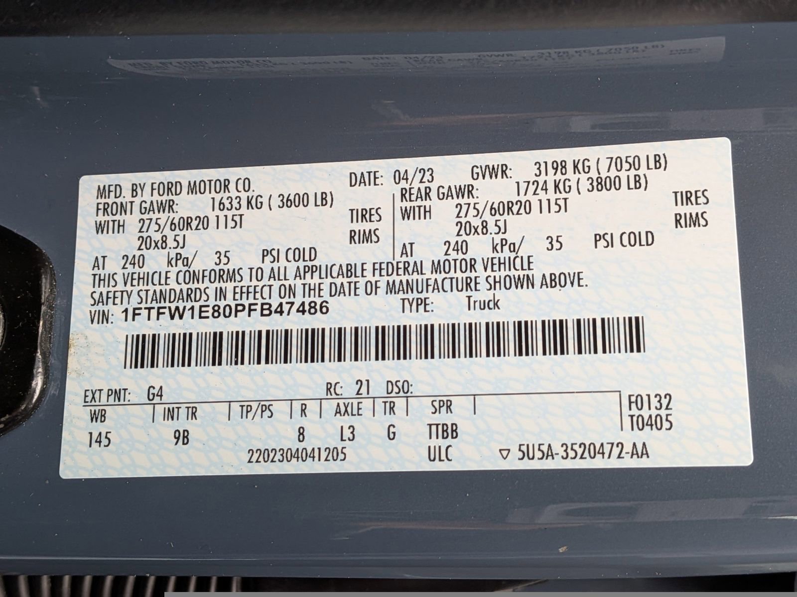 Certified 2023 Ford F150 Platinum w/ Equipment Group 701A High image 16