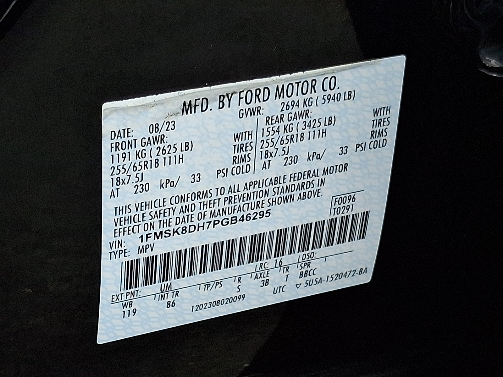 Certified 2023 Ford Explorer XLT AWD/4WD image 28