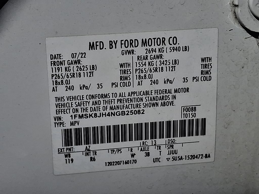 Certified 2022 Ford Explorer Timberline AWD/4WD image 27