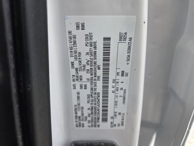 Certified 2018 Ford Escape Titanium w/ Ford Safe & Smart Package FWD image 21