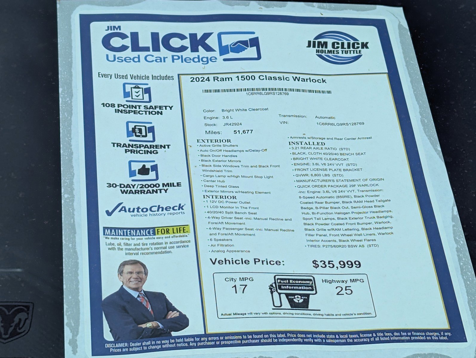 Used 2024 RAM 1500 Classic Warlock RWD image 13