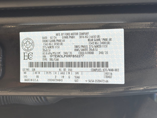 Certified 2024 Ford F150 XLT w/ Equipment Group 302A MID AWD/4WD image 35