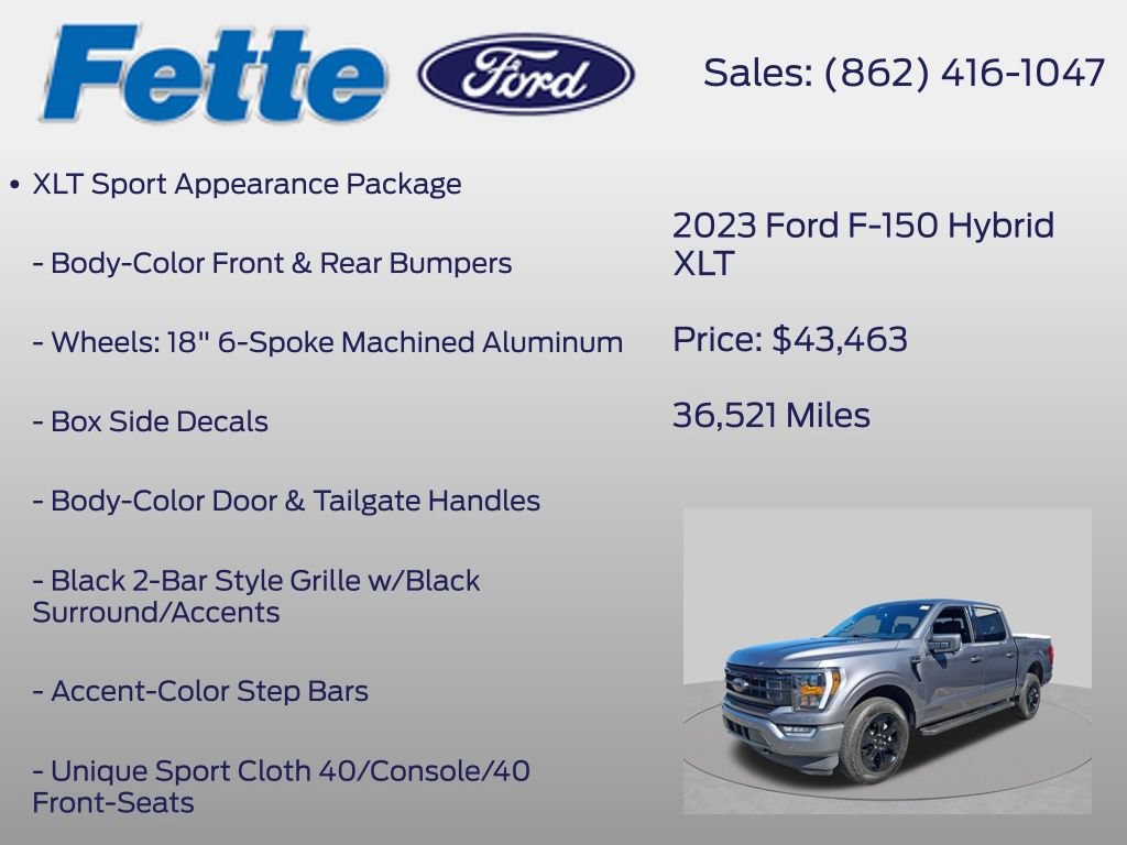 Certified 2023 Ford F150 XLT w/ Equipment Group 302A High AWD/4WD image 6