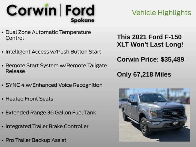 Certified 2021 Ford F150 XLT w/ Equipment Group 302A High AWD/4WD image 19