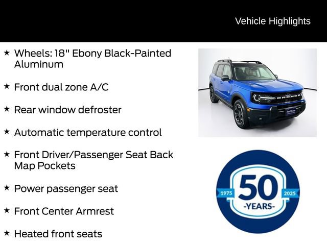 Certified 2025 Ford Bronco Sport Outer Banks w/ Outer Banks Tech Package+ AWD/4WD image 16