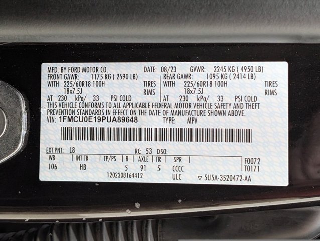 Certified 2023 Ford Escape SE w/ Class II Trailer Tow Package FWD image 23