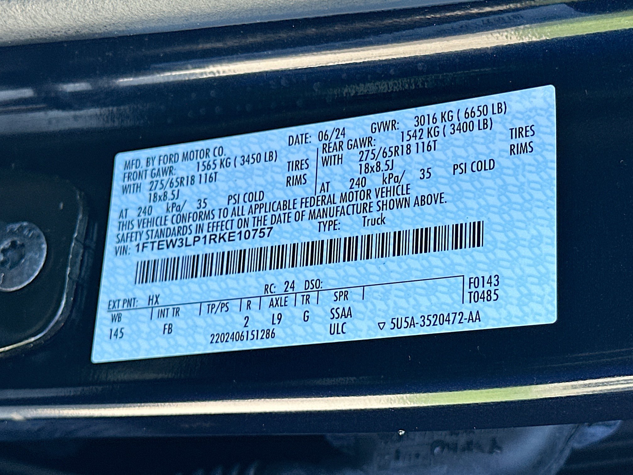 Certified 2024 Ford F150 XLT w/ FX4 Off-Road Package AWD/4WD image 30