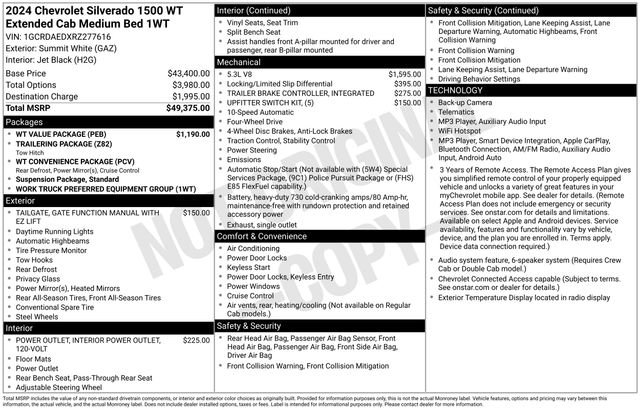 Used 2024 Chevrolet Silverado 1500 W/T w/ WT Value Package AWD/4WD image 27