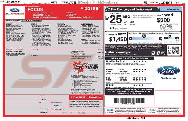 Certified 2018 Ford Focus ST FWD image 8