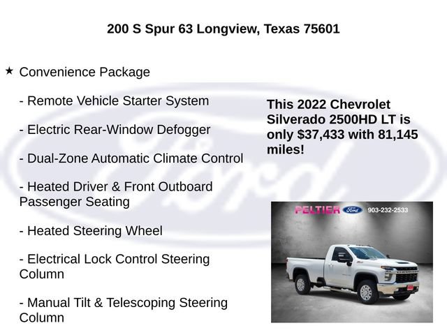 Used 2022 Chevrolet Silverado 2500 LT w/ Convenience Package AWD/4WD image 30